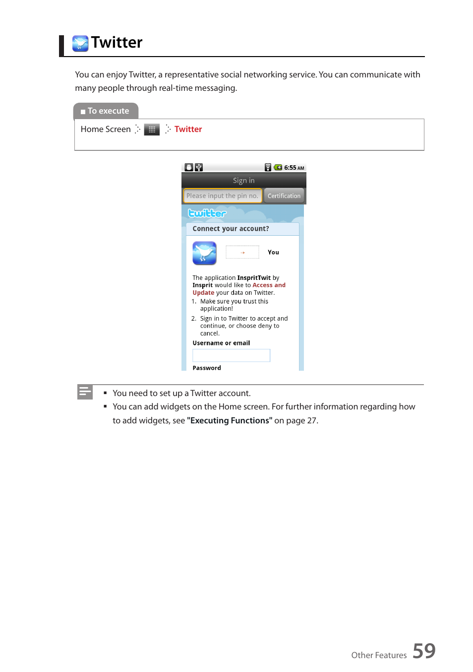 Twitter | Wintec FileMate Identity Tablet User Manual | Page 58 / 98