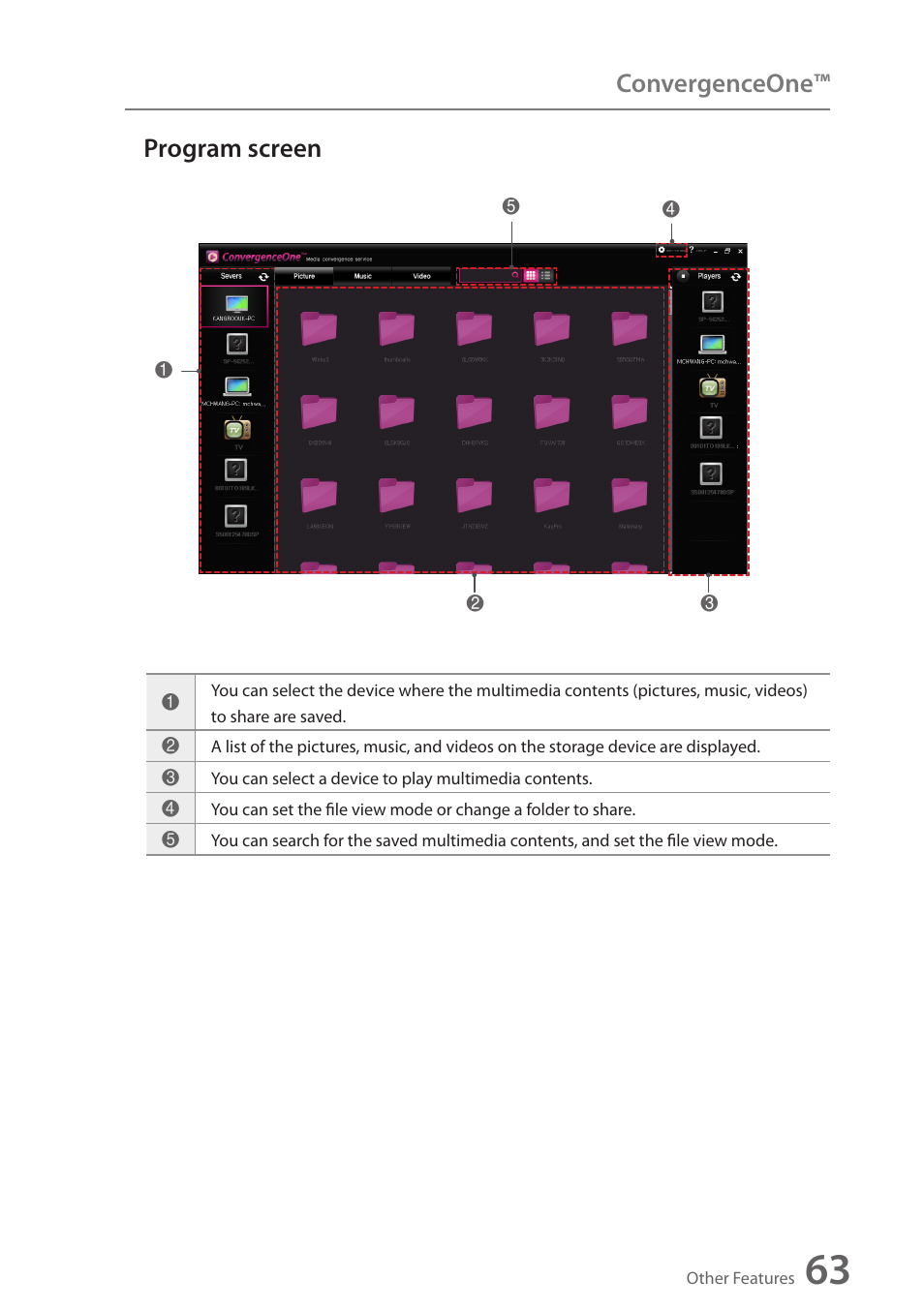 Program screen, Convergenceone | Wintec FileMate Identity Tablet User Manual | Page 62 / 98