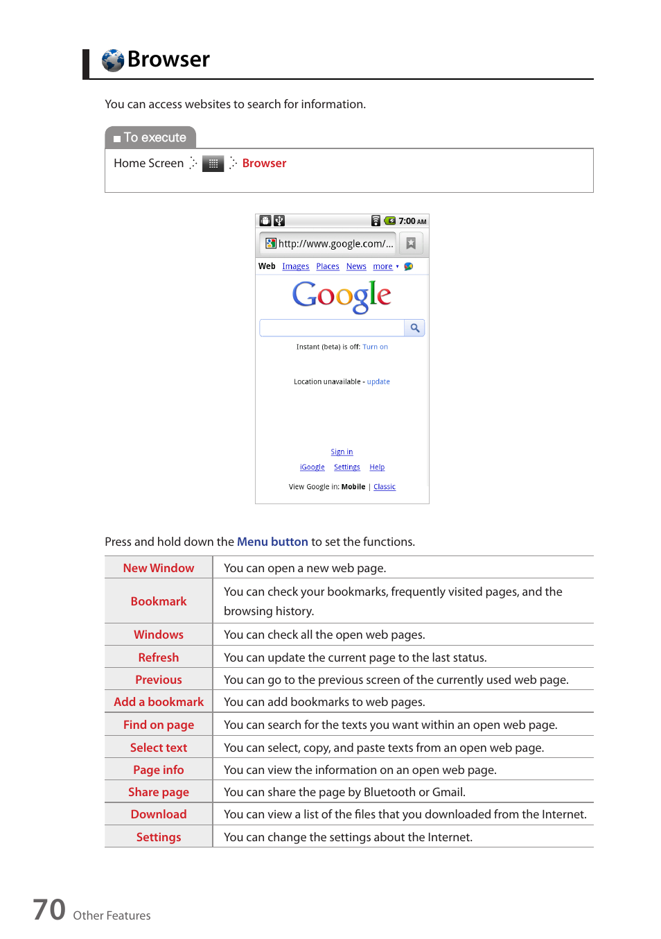 Browser | Wintec FileMate Identity Tablet User Manual | Page 69 / 98