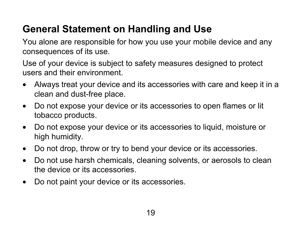 General statement on handling and use | Wintec FileMate Light Tablet User Manual | Page 19 / 129