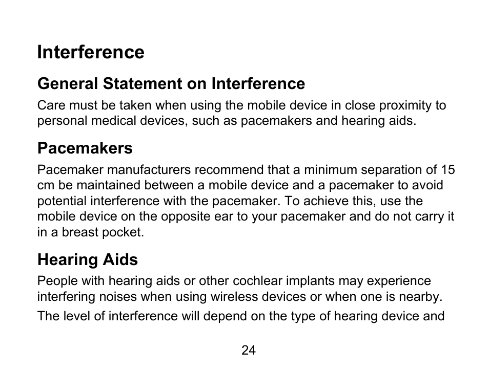 Interference | Wintec FileMate Light Tablet User Manual | Page 24 / 129