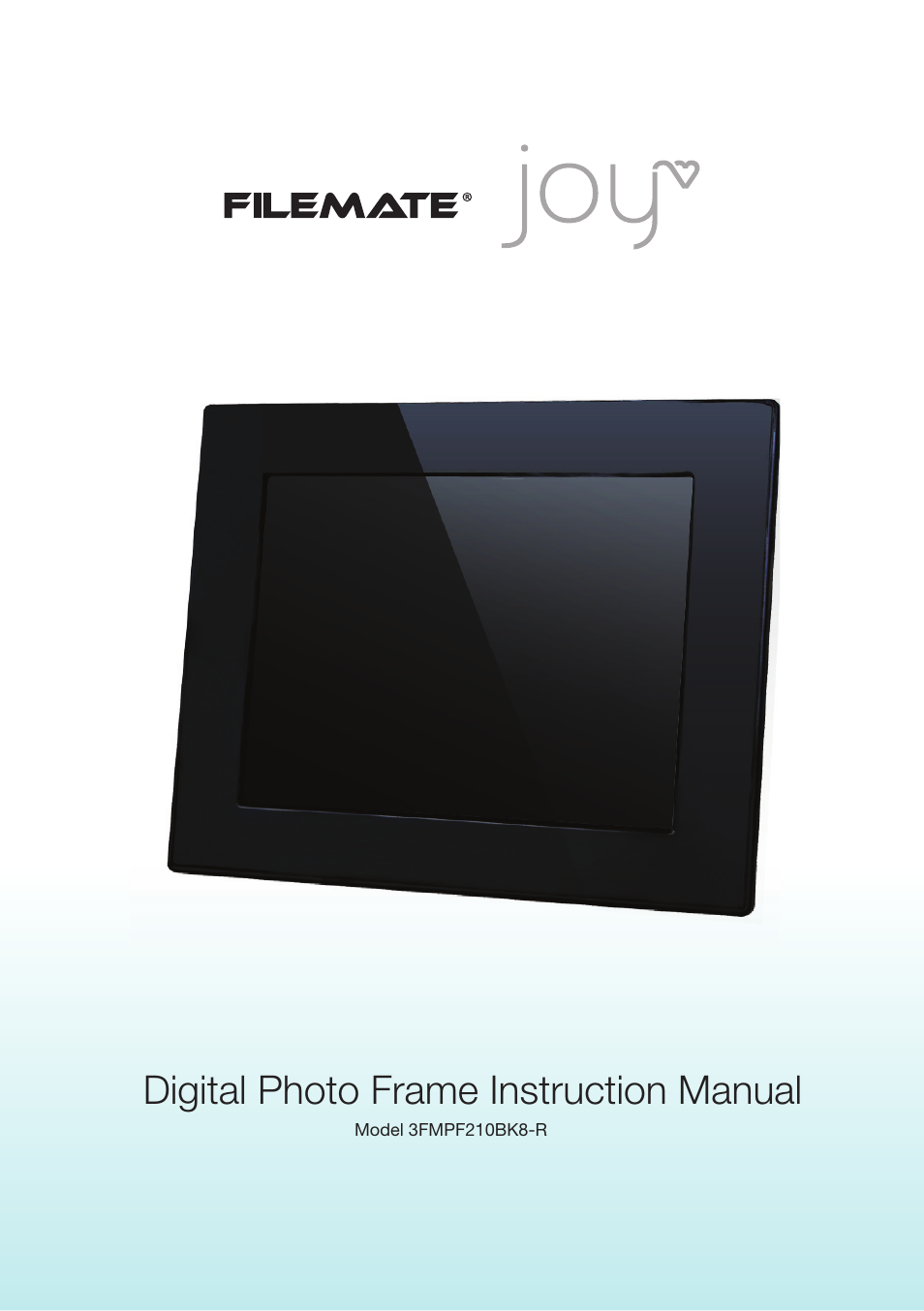 Wintec Joy 8inch Photo Frame User Manual | 14 pages