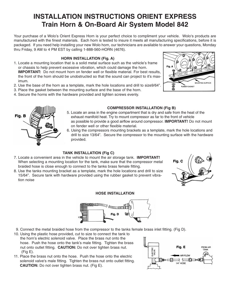 Wolo 842 Orient Express Plus User Manual | 3 pages