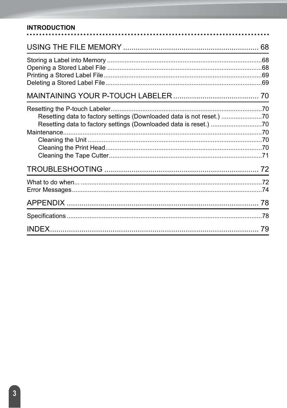 Brother PT-2730 User Manual | Page 10 / 88