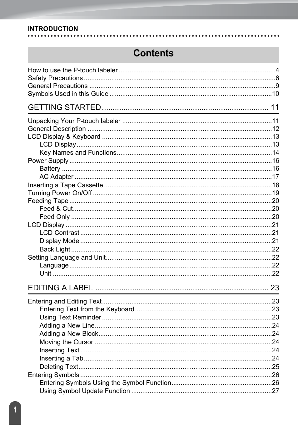 Brother PT-2730 User Manual | Page 8 / 88