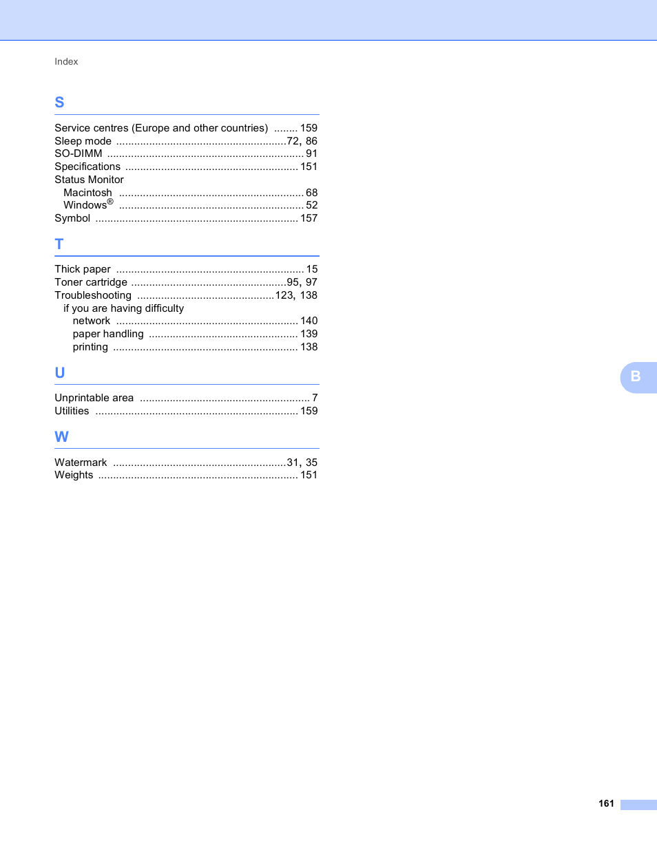 Brother HL-5450DNT User Manual | Page 167 / 167