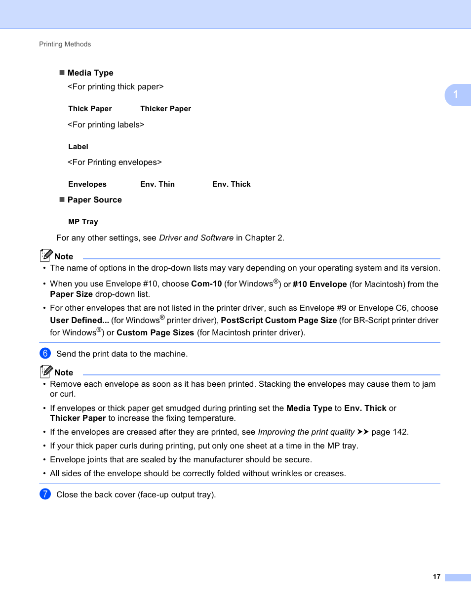 Brother HL-5450DNT User Manual | Page 23 / 167