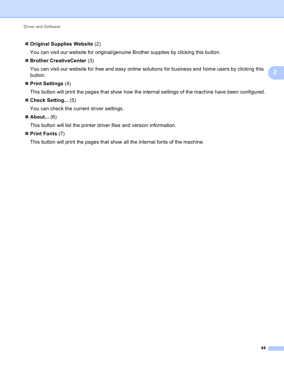 Brother HL-5450DNT User Manual | Page 50 / 167