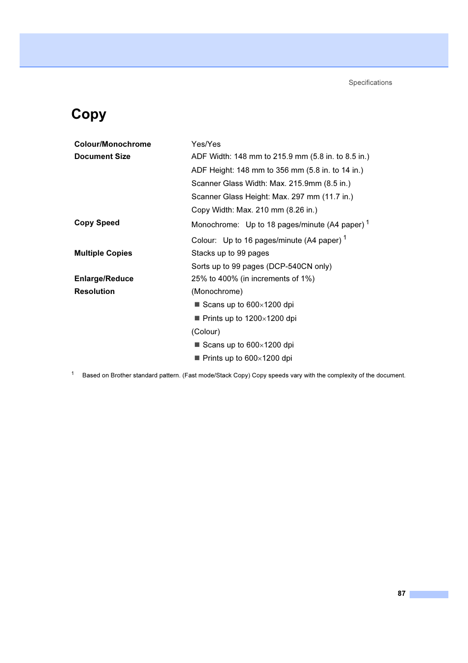 Copy | Brother DCP-540CN User Manual | Page 93 / 105