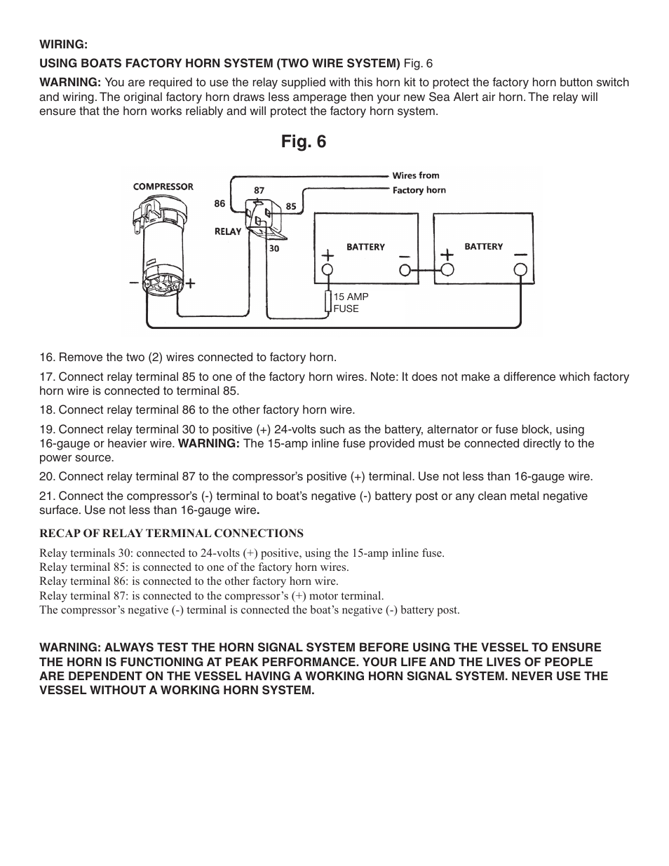 Fig. 6 | Wolo 140-24 Sea Alert User Manual | Page 3 / 4