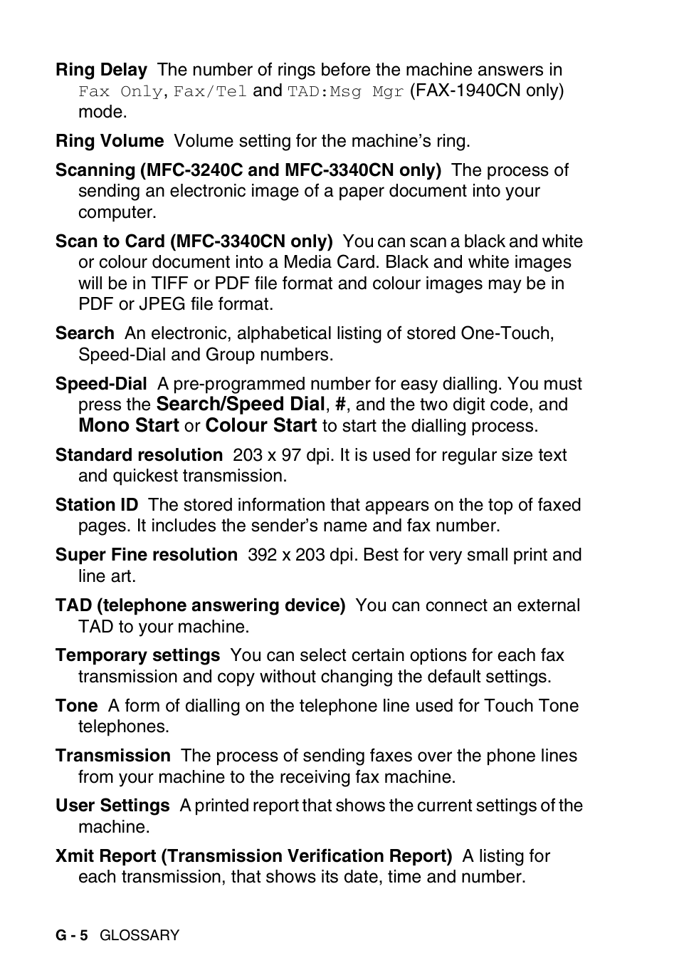 Brother FAX-1840CN User Manual | Page 199 / 220