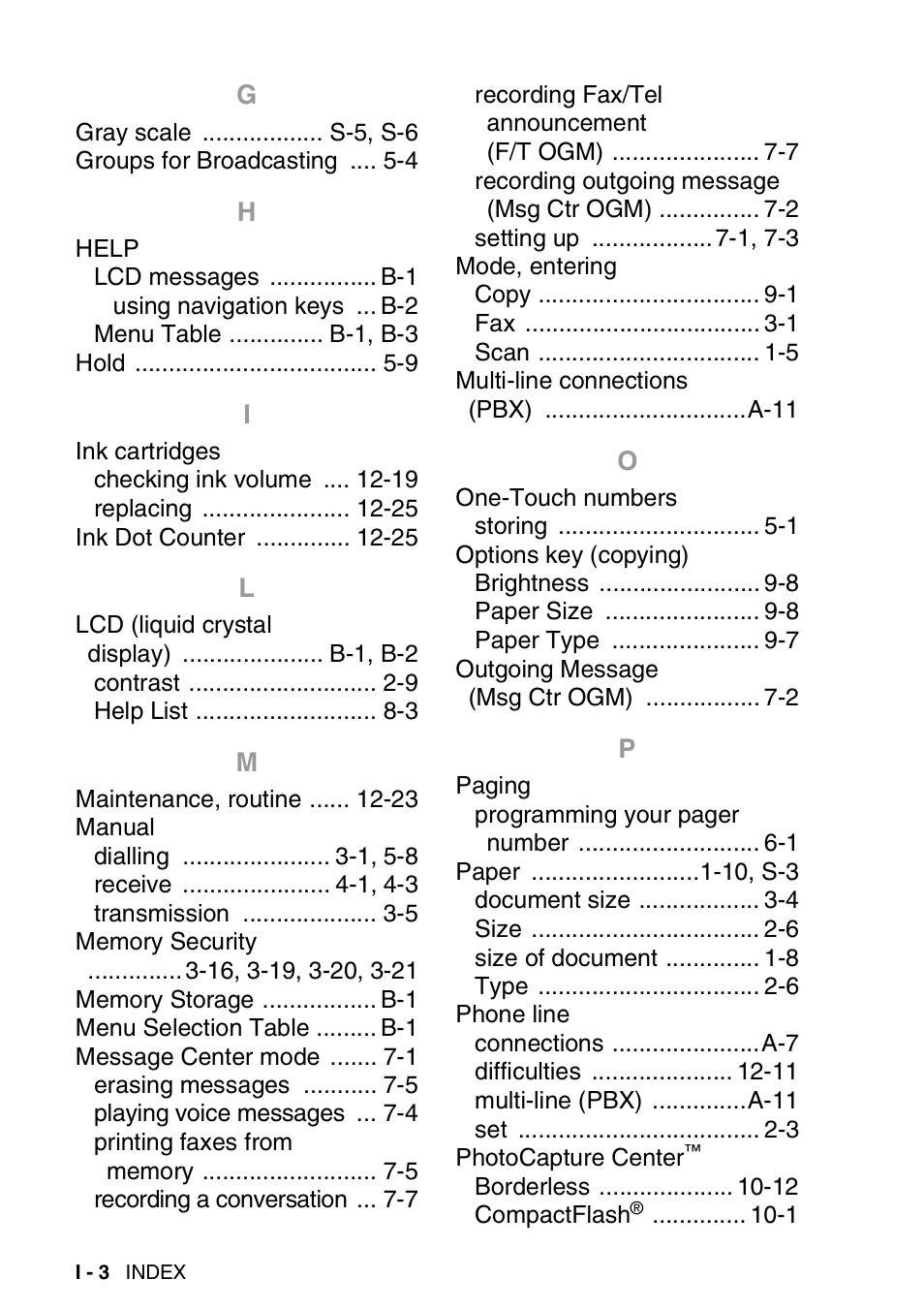 Brother FAX-1840CN User Manual | Page 213 / 220