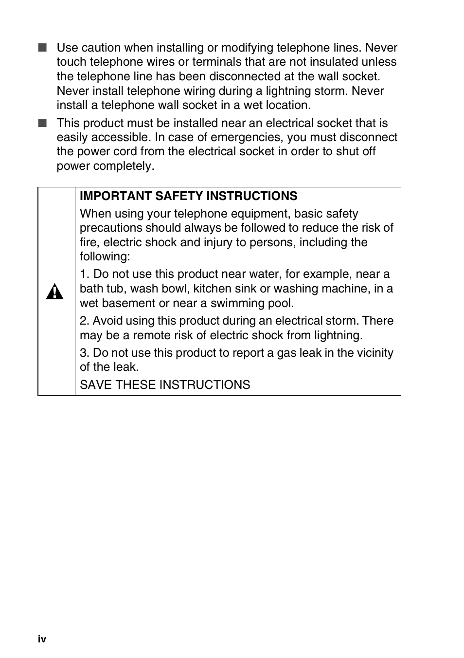 Brother FAX-1840CN User Manual | Page 6 / 220