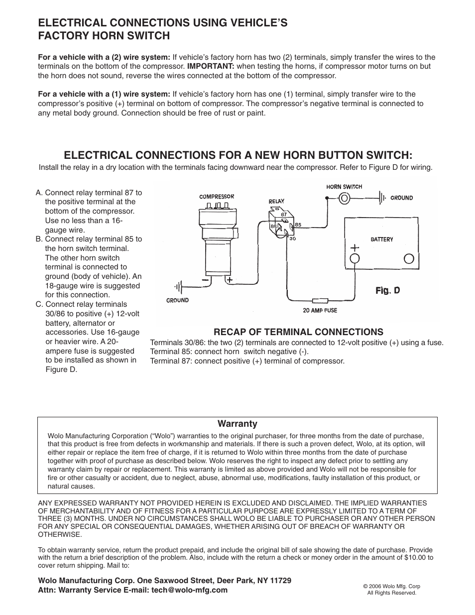 Wolo 455 The Charge User Manual | Page 2 / 2