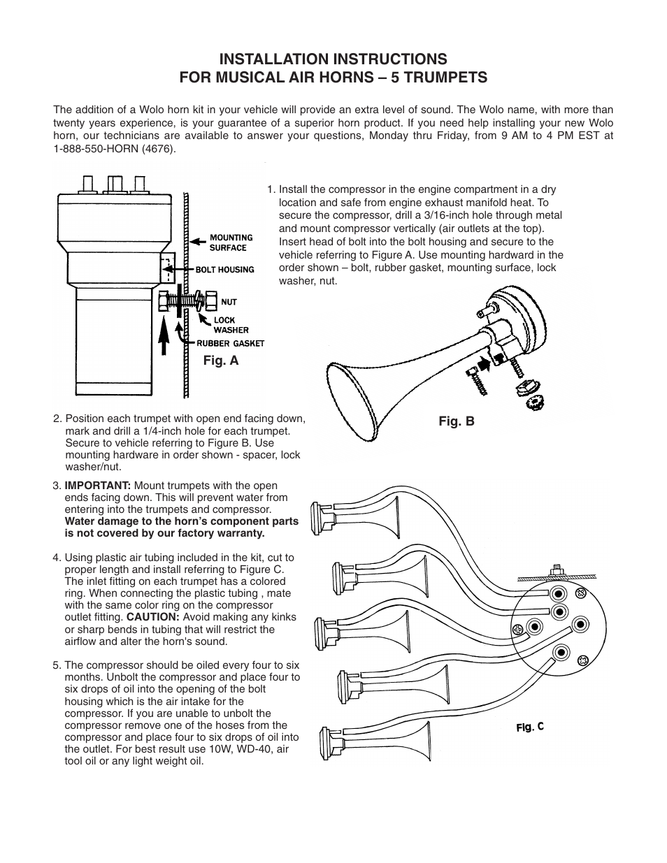 Wolo 425 La Cucaracha User Manual | 2 pages