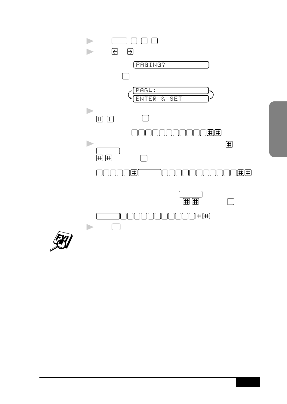 Programming paging number | Brother MFC 7050C User Manual | Page 109 / 264