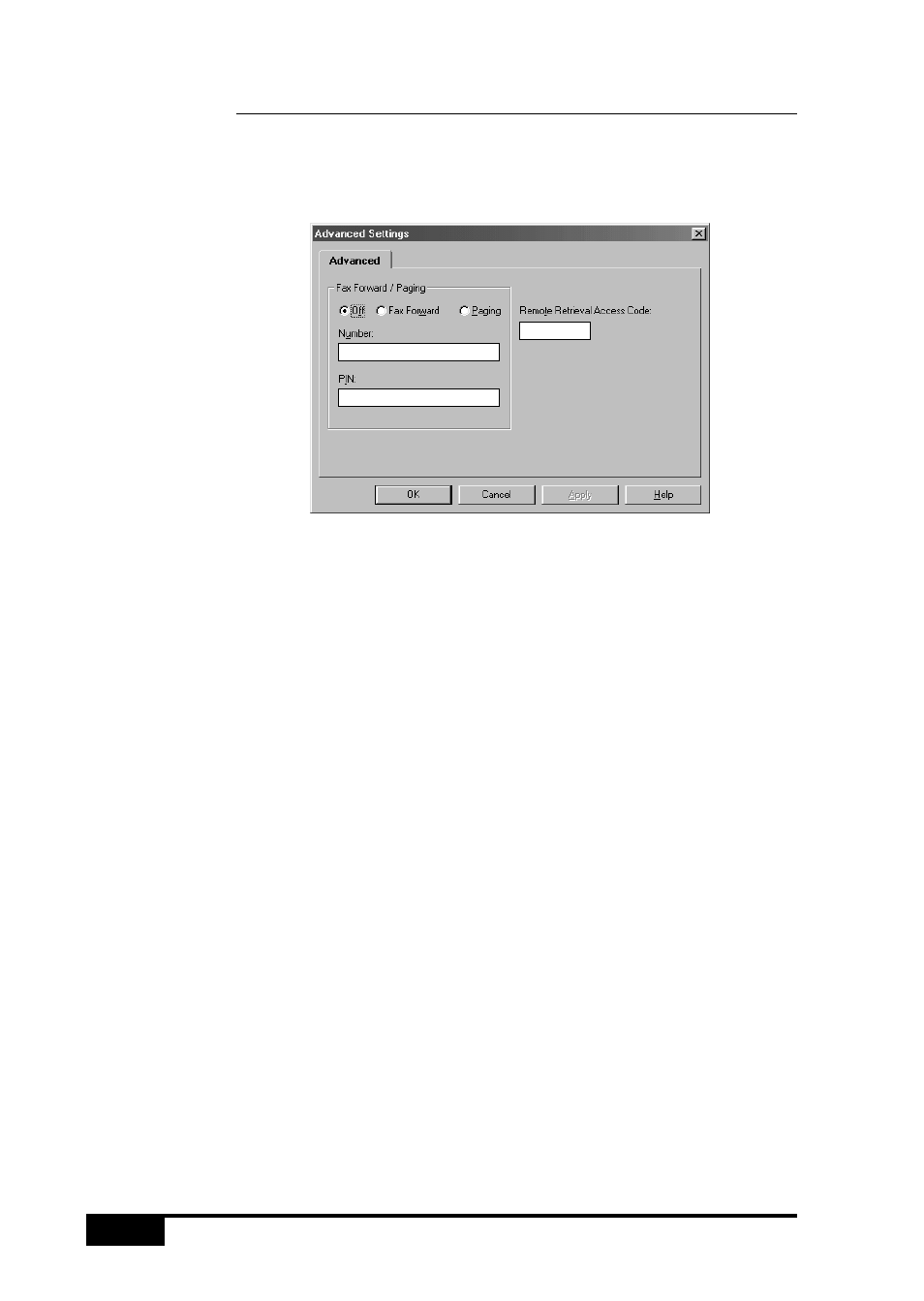 Advanced settings tab | Brother MFC 7050C User Manual | Page 214 / 264