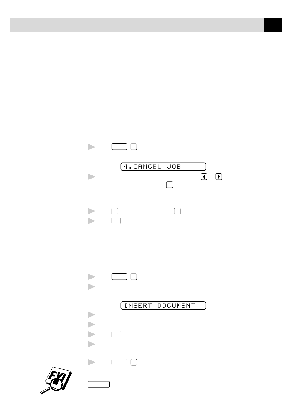 Setting up for polling transmit, Canceling a scheduled job, Interrupting delayed fax and polling transmit jobs | Brother FAX 750 User Manual | Page 47 / 81