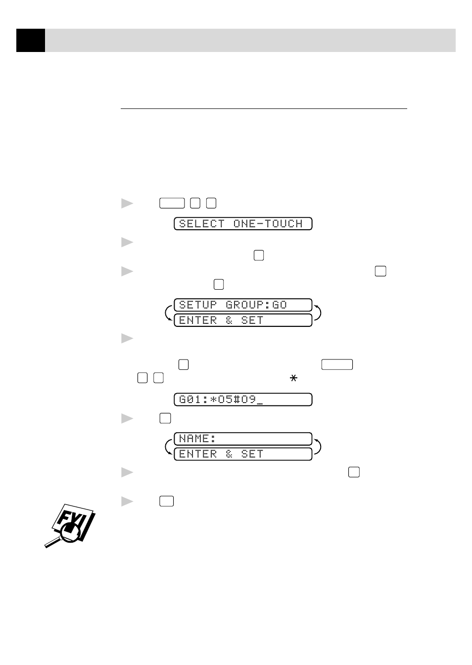 Setting up groups for broadcasting | Brother FAX 750 User Manual | Page 52 / 81