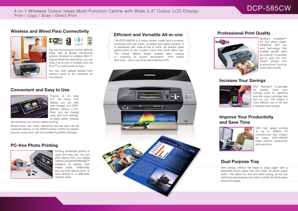 Dcp-585cw | Brother DCP-585CW User Manual | Page 2 / 2