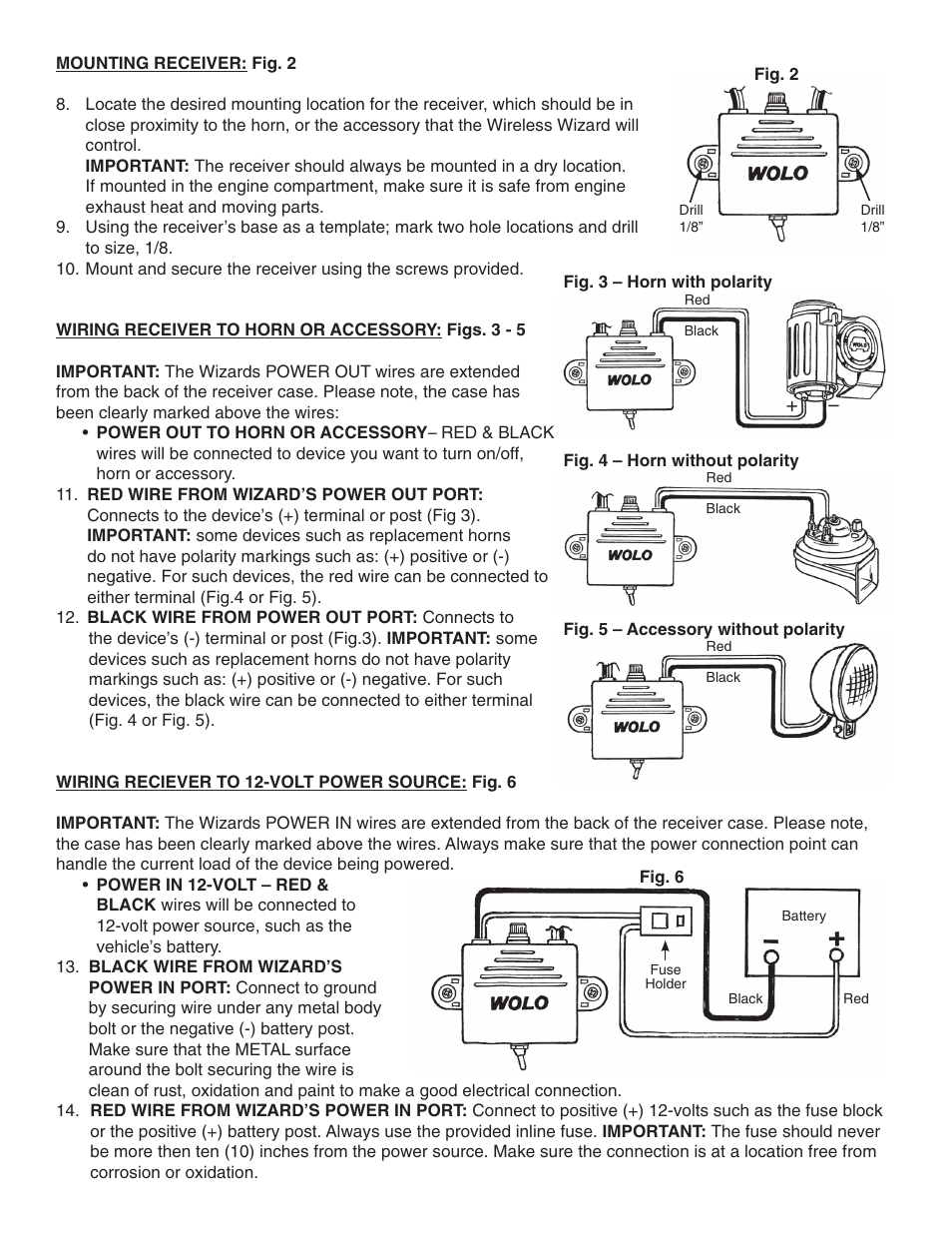 Wolo RC-100 WIRELESS WIZARD User Manual | Page 2 / 4