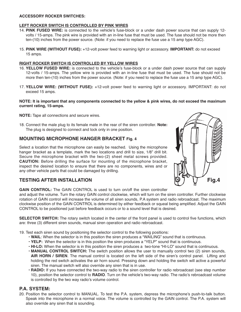 Fig.4, Fig. 4 | Wolo 4200 The Commissioner User Manual | Page 4 / 5