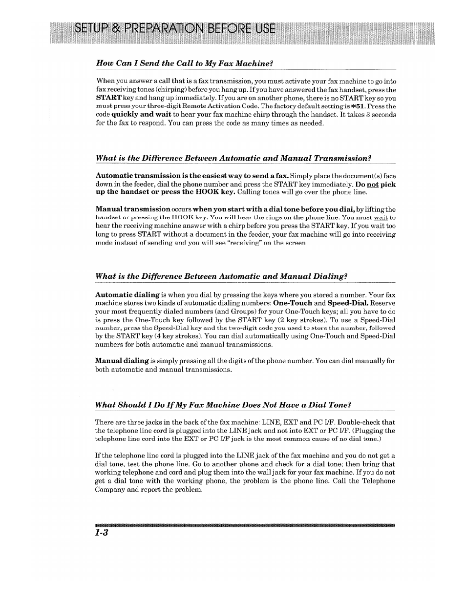 How can i send the call to my fax machine‘s | Brother 875 MC User Manual | Page 14 / 166