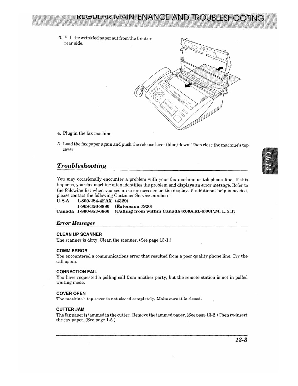 Troubleshooting | Brother 875 MC User Manual | Page 155 / 166