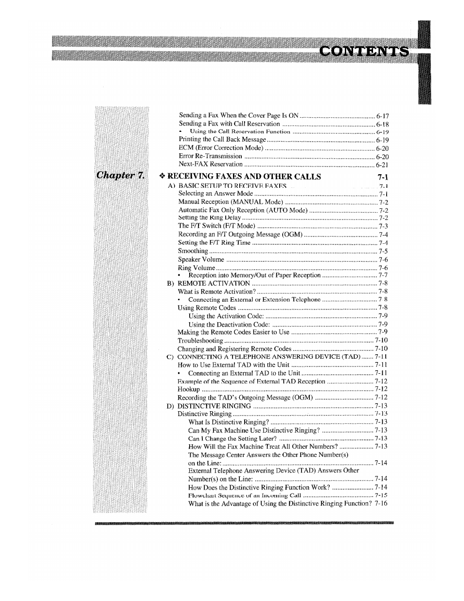 Brother 875 MC User Manual | Page 7 / 166