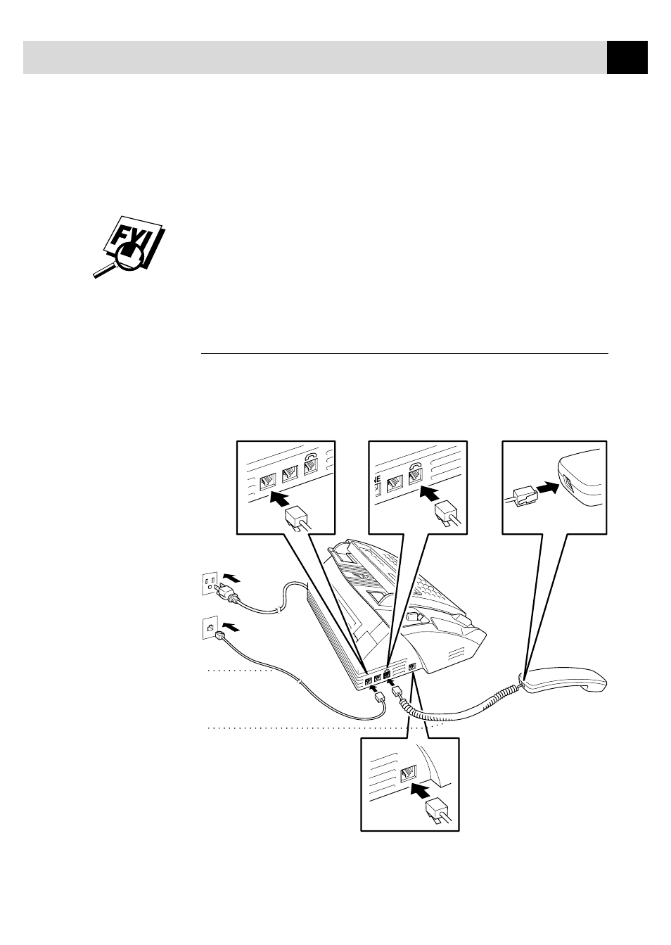 Connect the handset, About brother paper | Brother FAX 375MC User Manual | Page 23 / 123