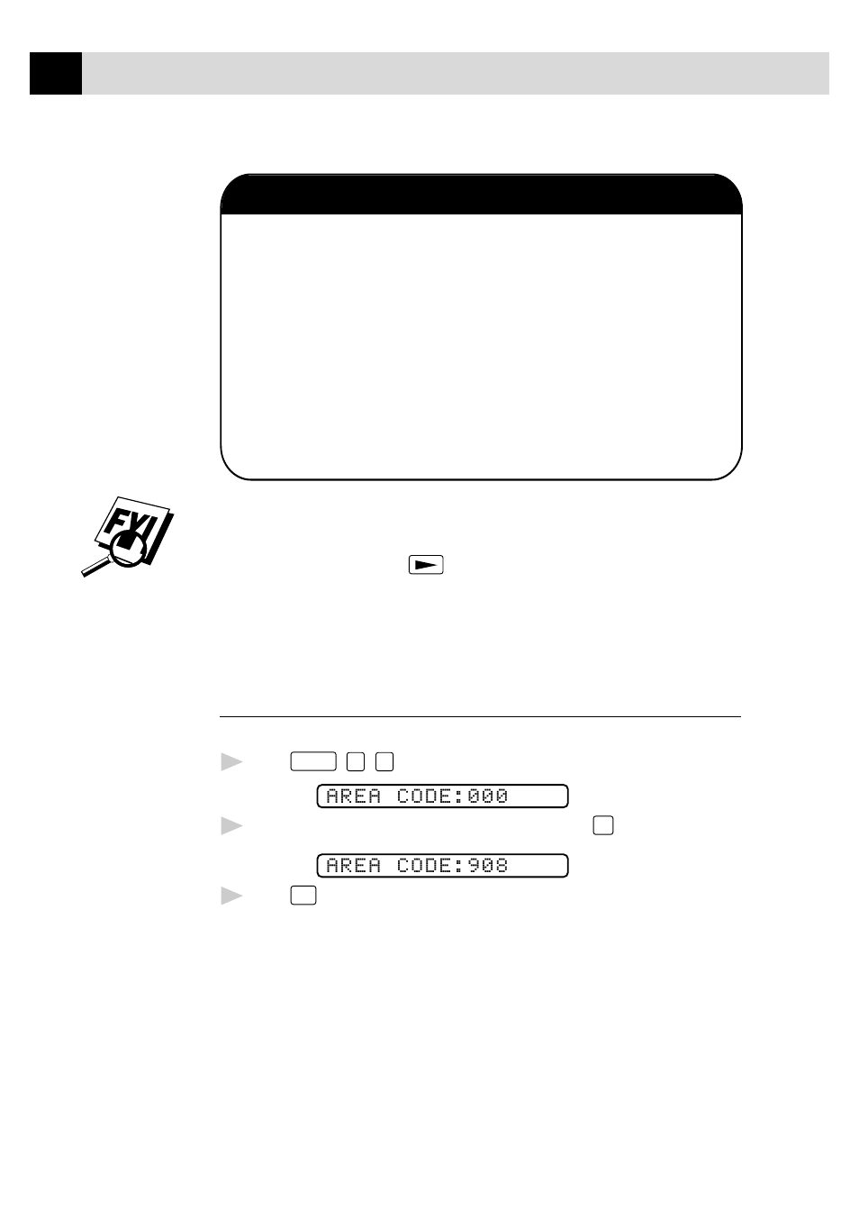 Notice, Setting up your area code (for usa only) | Brother FAX 375MC User Manual | Page 40 / 123