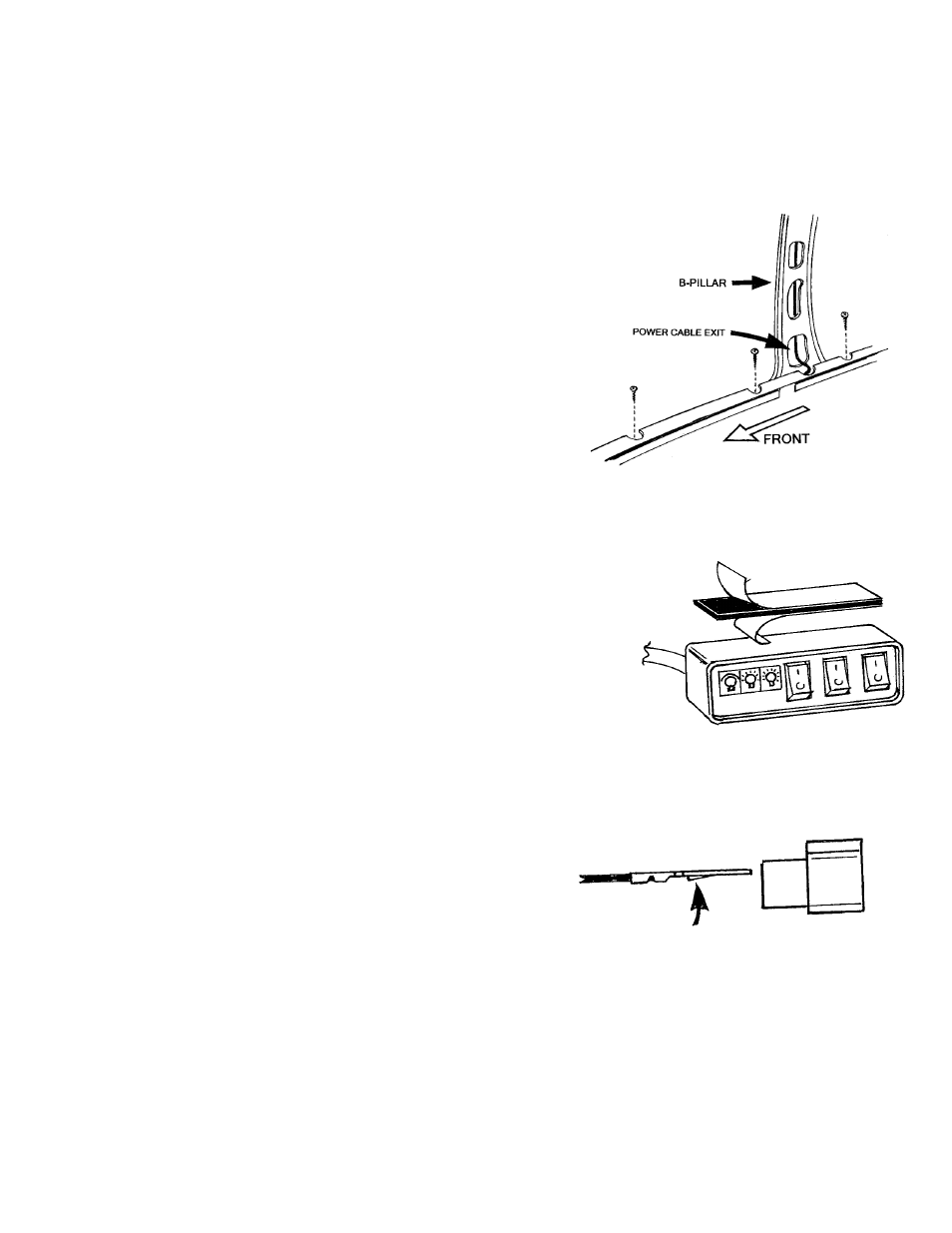 Mounting & wiring switch control panel | Wolo 7700 SERIES Infinity 3 User Manual | Page 3 / 6