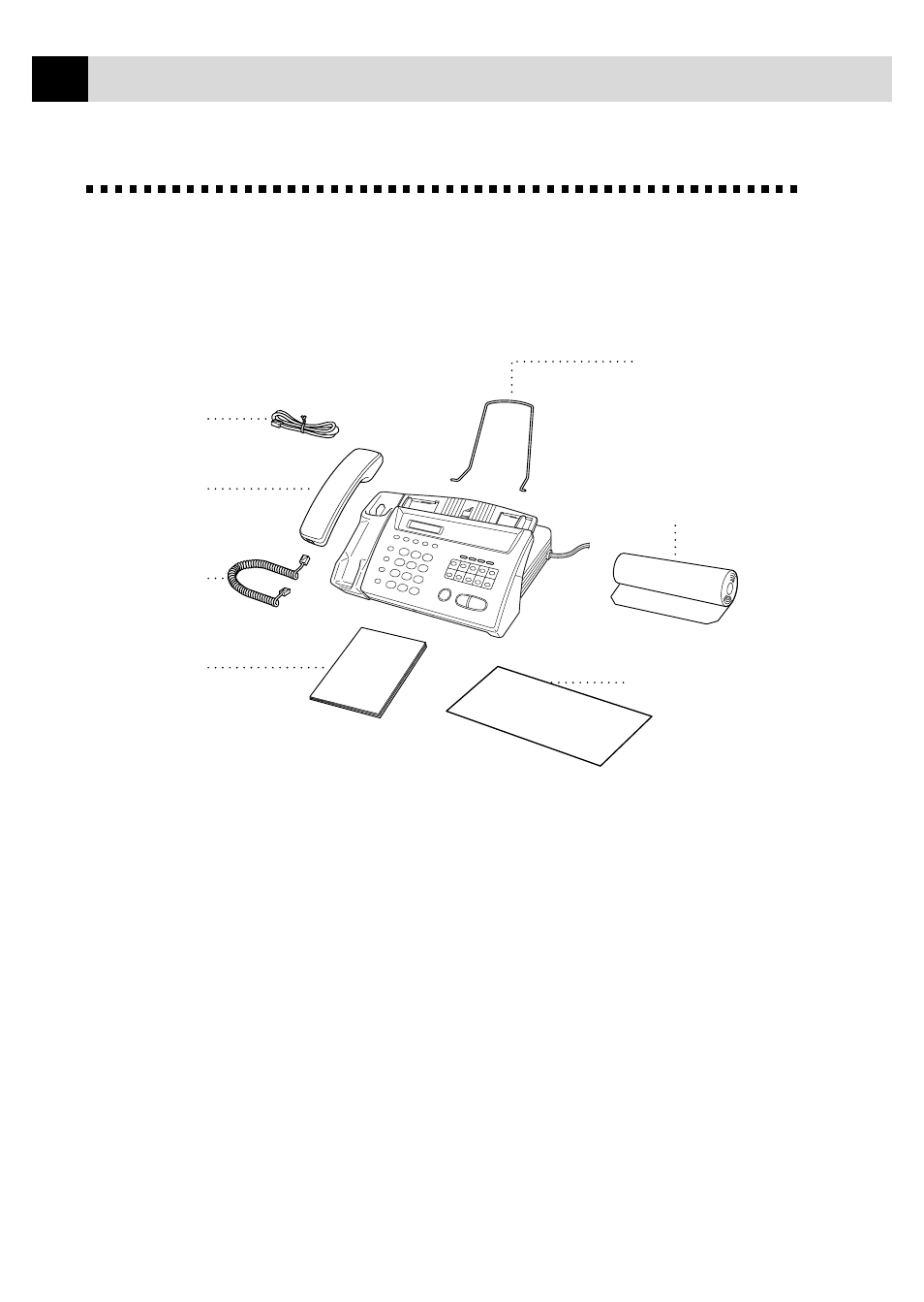 Packing list | Brother FAX 275 User Manual | Page 20 / 95