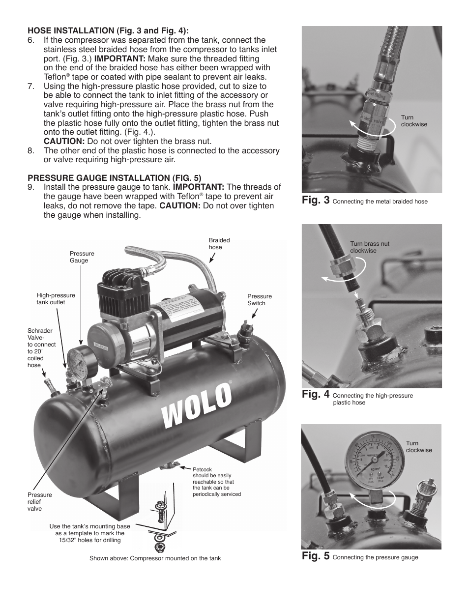 Fig. 3, Fig. 4, Fig. 5 | Wolo 860 AIR RAGE User Manual | Page 2 / 4