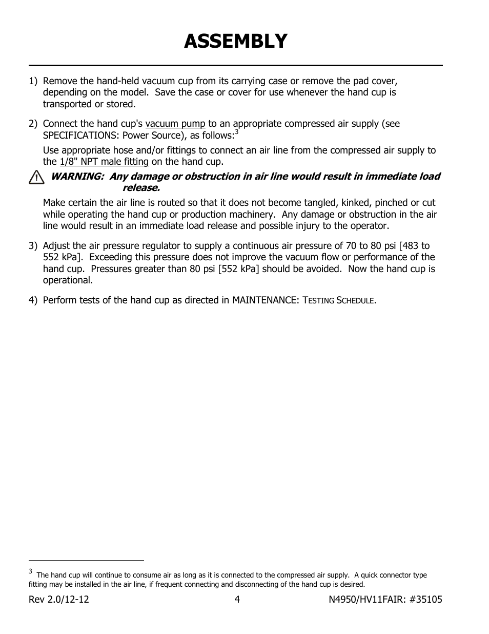 Assembly | Wood’s Powr-Grip N4950AIR User Manual | Page 6 / 16