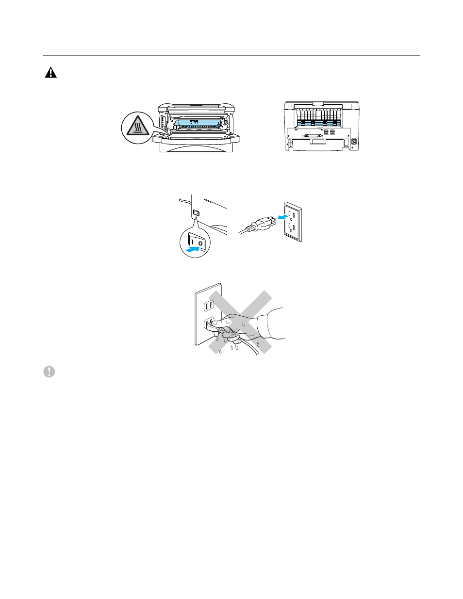 To use the printer safely | Brother HL-1435 User Manual | Page 3 / 97