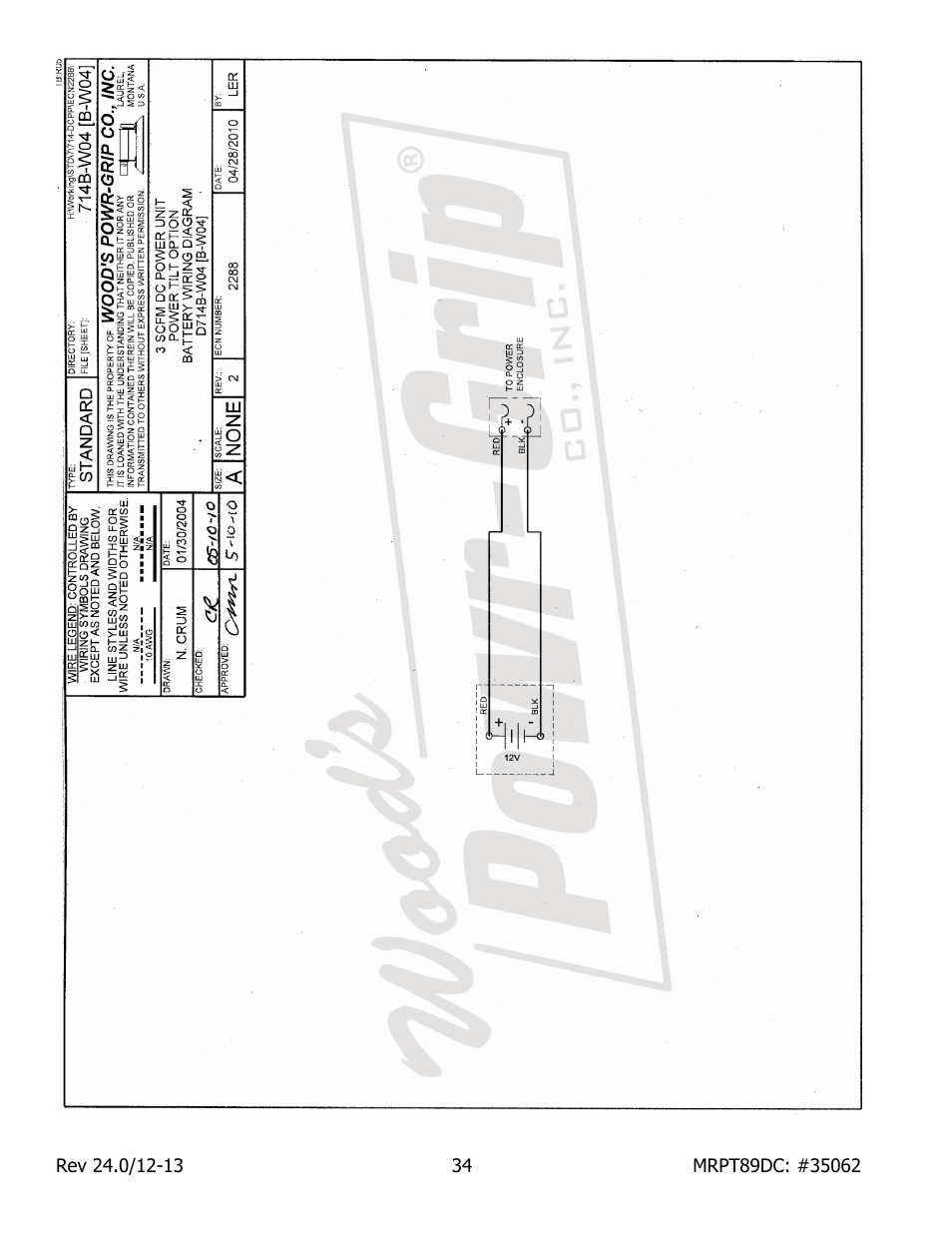 Wood’s Powr-Grip MRPT89DC User Manual | Page 36 / 37