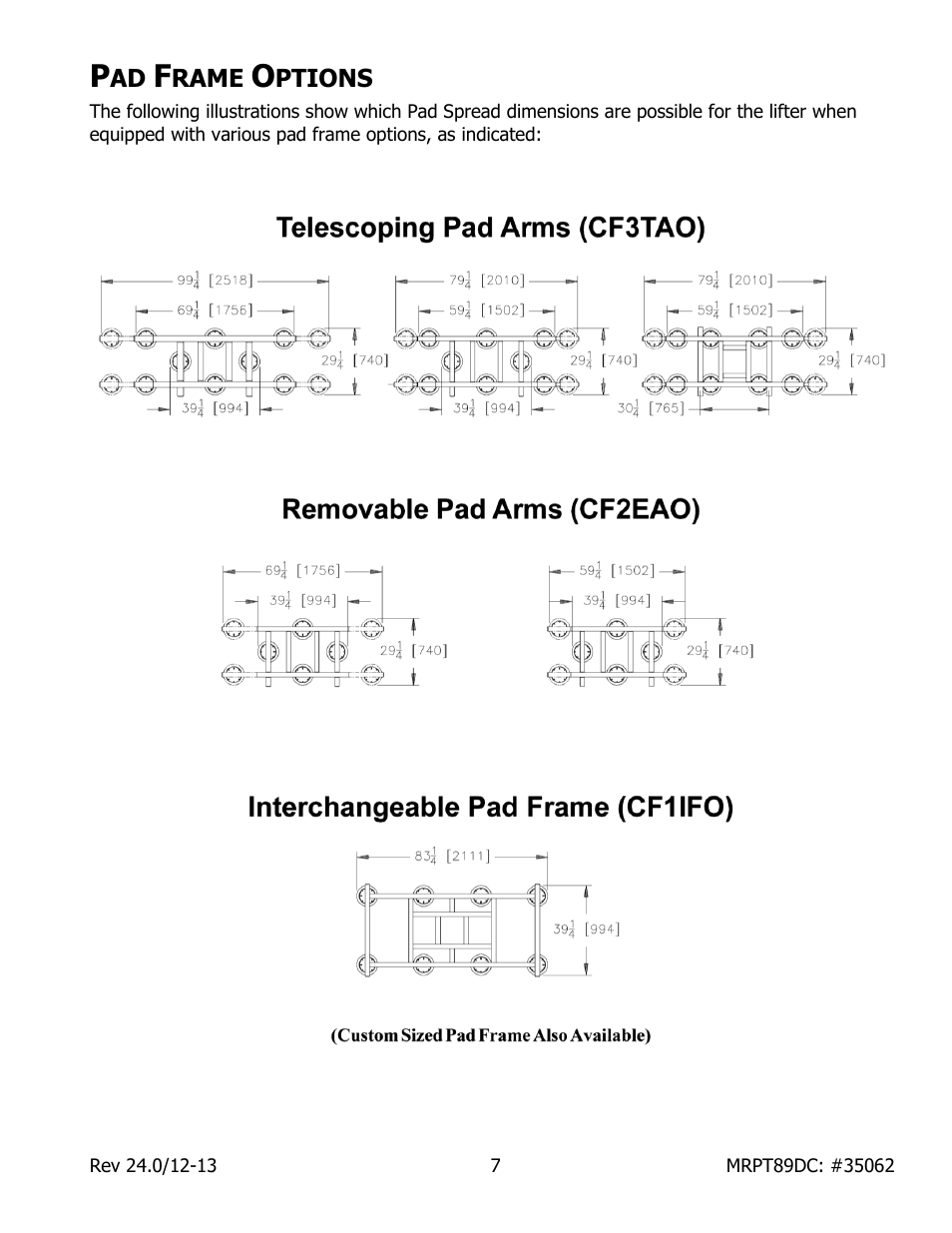 Rame, Ptions | Wood’s Powr-Grip MRPT89DC User Manual | Page 9 / 37