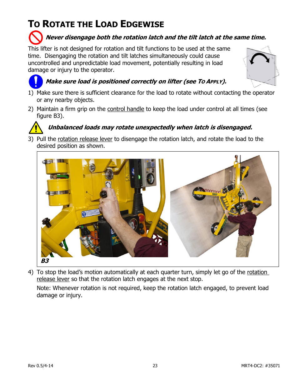 Otate the, Dgewise | Wood’s Powr-Grip MRT49DC2 User Manual | Page 25 / 41