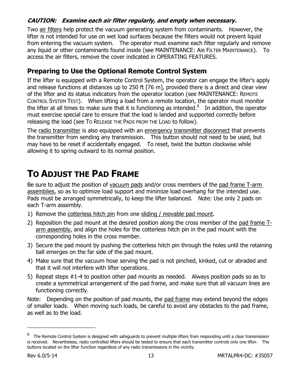 Djust the, Rame | Wood’s Powr-Grip MRTALPR4FS10TDC User Manual | Page 15 / 38