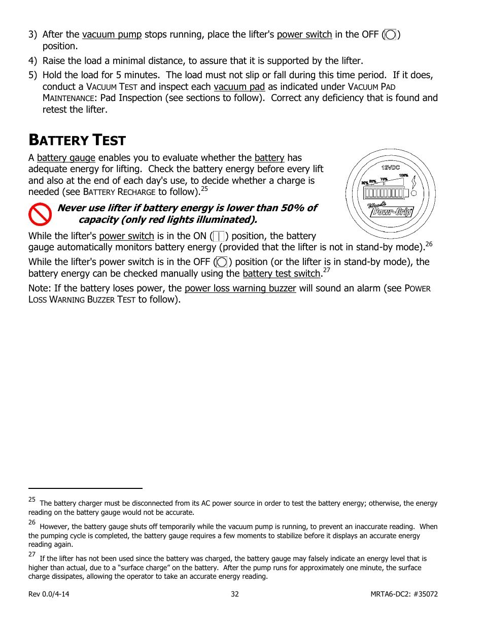 Attery | Wood’s Powr-Grip MRTA611LDC2 User Manual | Page 34 / 43