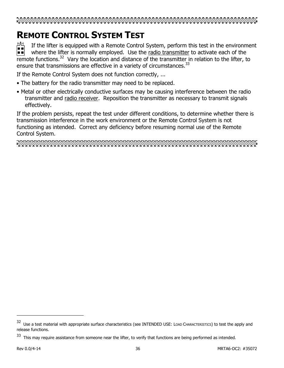 Emote, Ontrol, Ystem | Wood’s Powr-Grip MRTA611LDC2 User Manual | Page 38 / 43