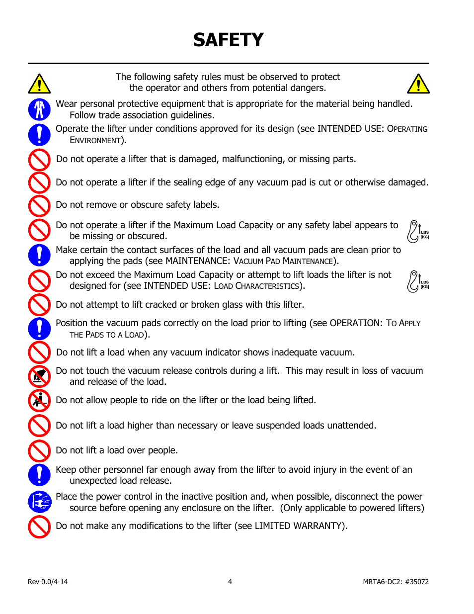 Safety | Wood’s Powr-Grip MRTA611LDC2 User Manual | Page 6 / 43