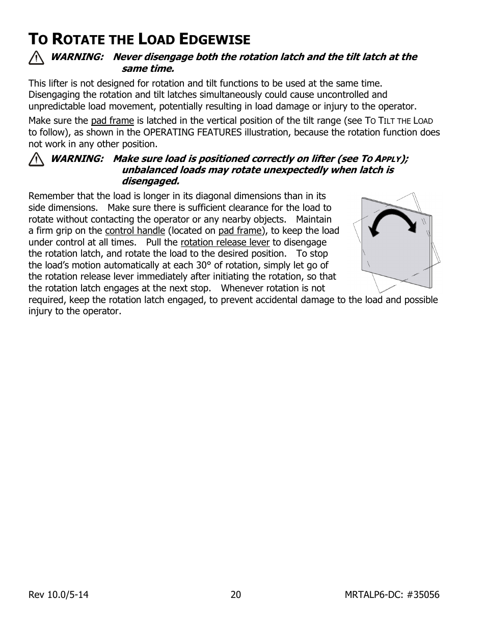 Otate the, Dgewise | Wood’s Powr-Grip MRTALP611LDC User Manual | Page 22 / 39