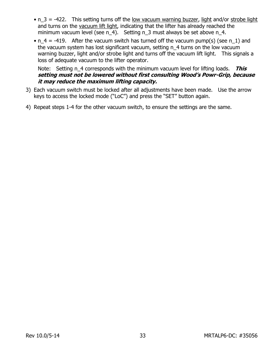 Wood’s Powr-Grip MRTALP611LDC User Manual | Page 35 / 39