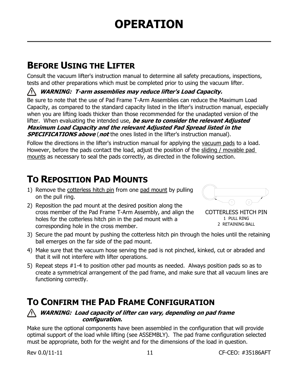 Operation | Wood’s Powr-Grip CF15CEO User Manual | Page 13 / 16