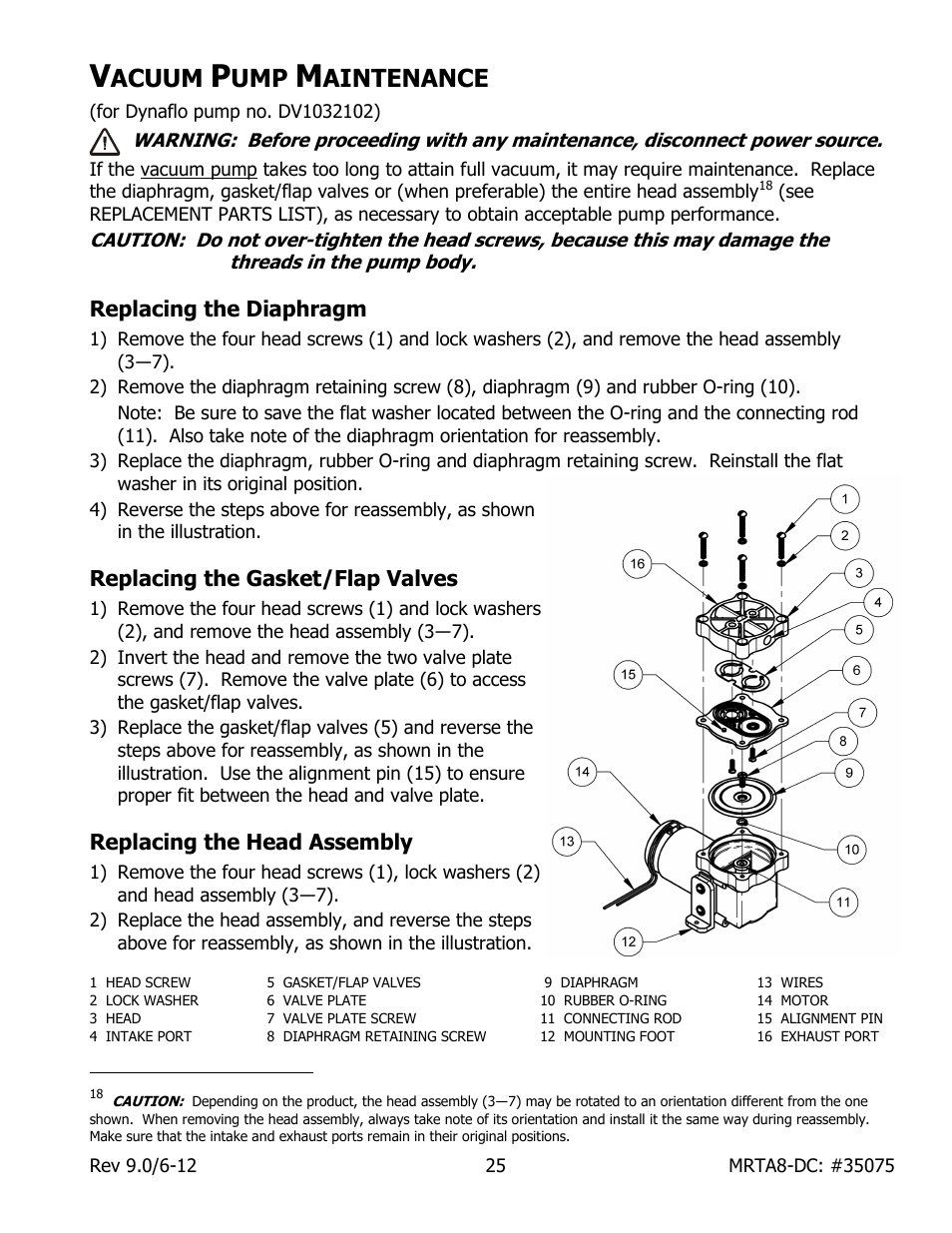 Acuum, Aintenance | Wood’s Powr-Grip MRTA811LDC User Manual | Page 27 / 32