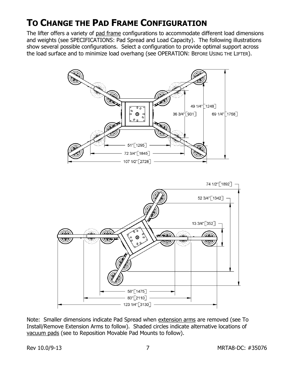 Hange the, Rame, Onfiguration | Wood’s Powr-Grip MRTA8HV11DC User Manual | Page 9 / 37