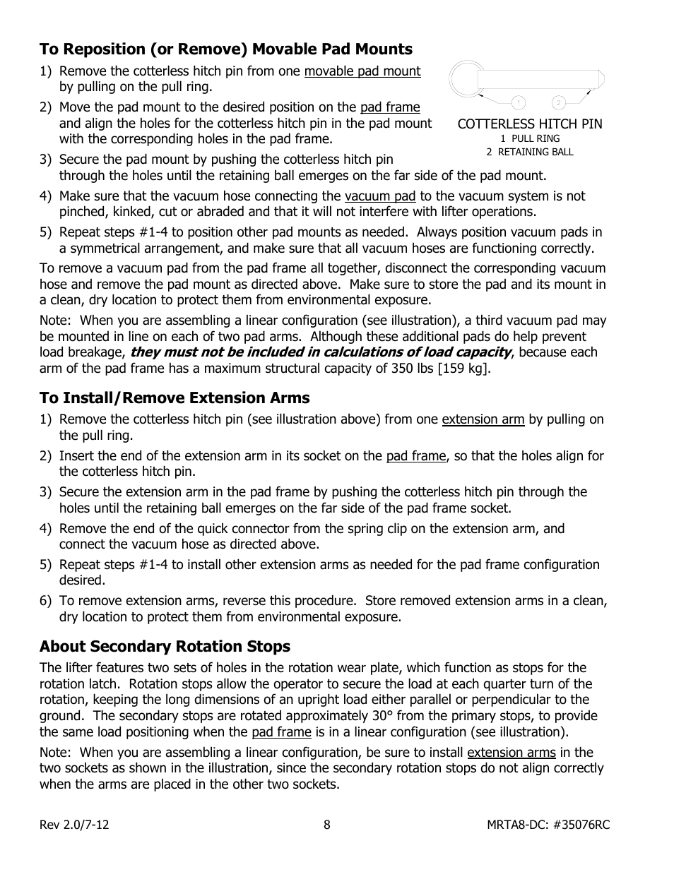 Wood’s Powr-Grip MRTARC811LDC User Manual | Page 10 / 38