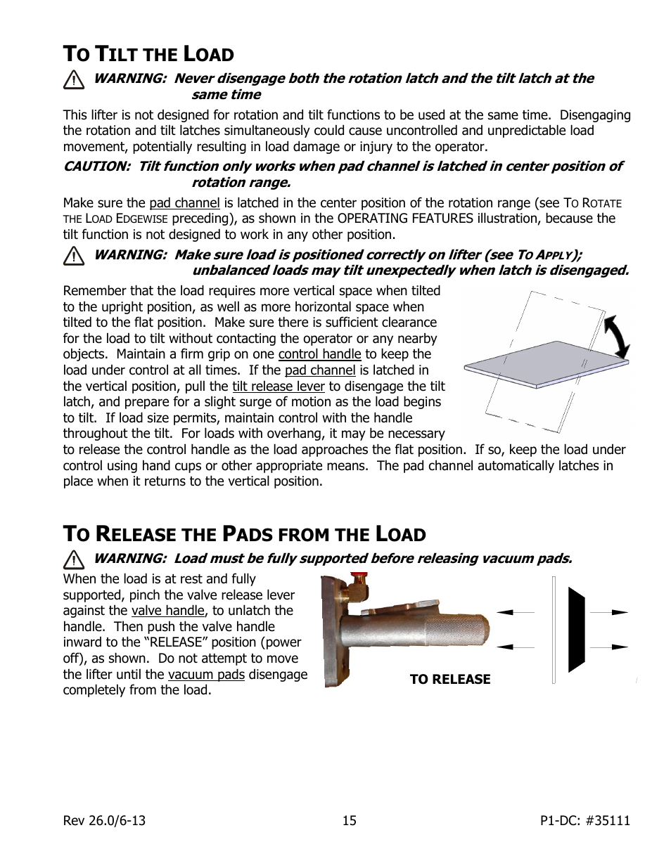 Elease the, Ads from the, Ilt the | Wood’s Powr-Grip P11104DC User Manual | Page 17 / 34